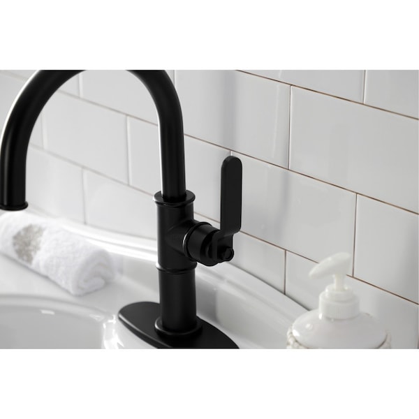 KSD2230KL Single-Handle Bathroom Faucet With Push Pop-Up, Matte Black